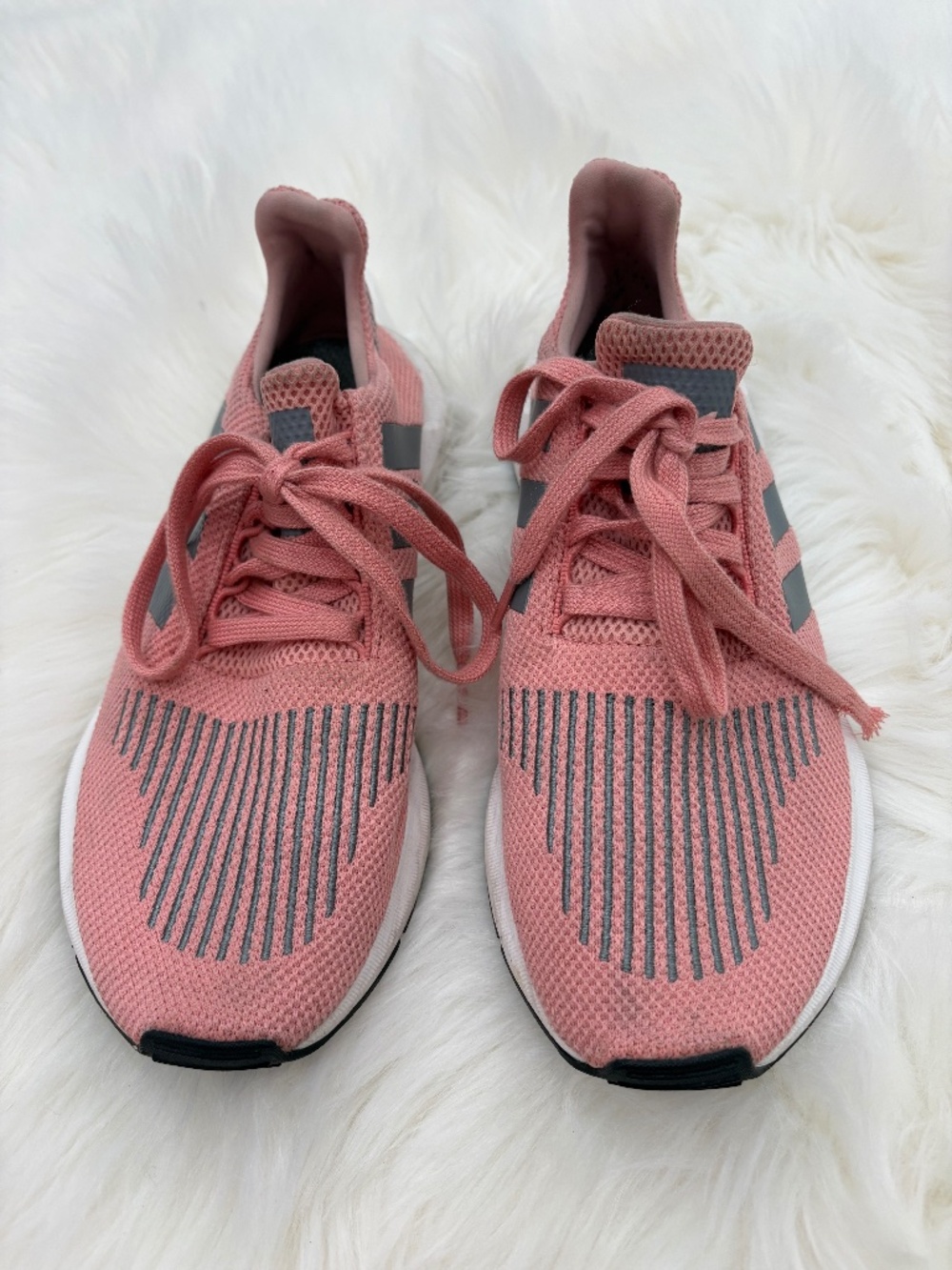 Peachy Pink Adidas Gym Shoes - Size 9